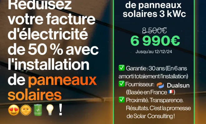 OFFRE BLACK FRIDAY installation photovoltaique à Nice , Nice, SOLAR CONSULTING 06